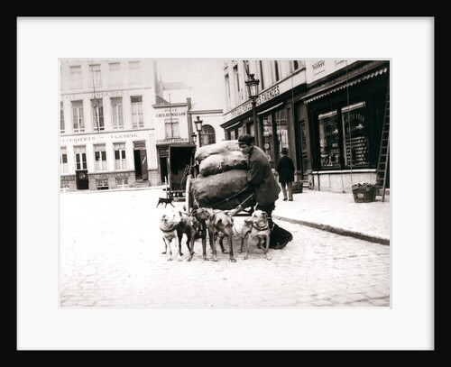 Man with dogcart, Antwerp by James Batkin