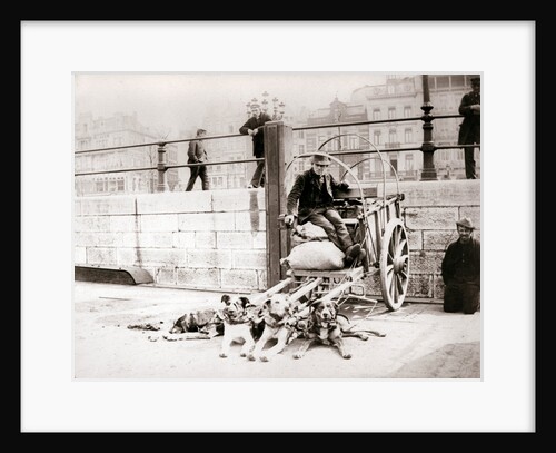 Man with dogcart, Antwerp by James Batkin