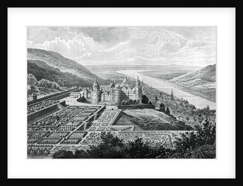 Heidelberg Castle, Germany, in 1620 by Matthaus Merian