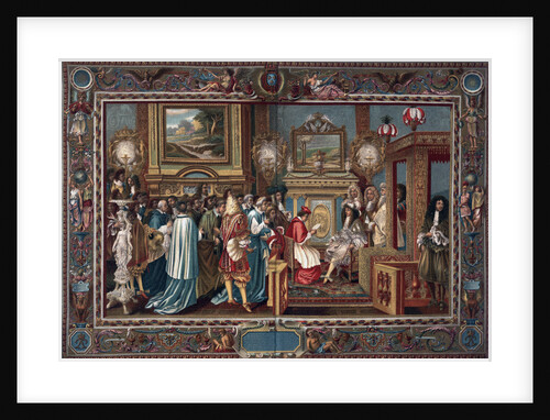 Louis XIV's audience to the Papal ambassador Sigismondo Chigi by Charles le Brun