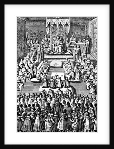 Queen Elizabeth I in Parliament, 16th century, (c1902-1905) by Anonymous
