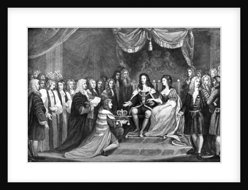 Parliament Offering the Crown to William and Mary by Anonymous
