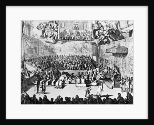 Opening of Parliament by Queen Anne, Westminster, London by Anonymous
