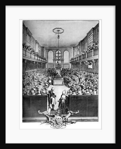 Interior of the House of Commons, Westminster, London by John Pine