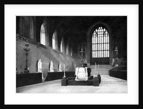 The lying in state of William Gladstone, Westminster Hall, London by John Benjamin Stone