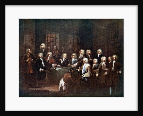 A Committee of the House of Commons at the Fleet Street Prison, London by Anonymous