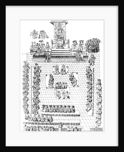 The House of Peers, with Henry VIII on the Throne by Anonymous