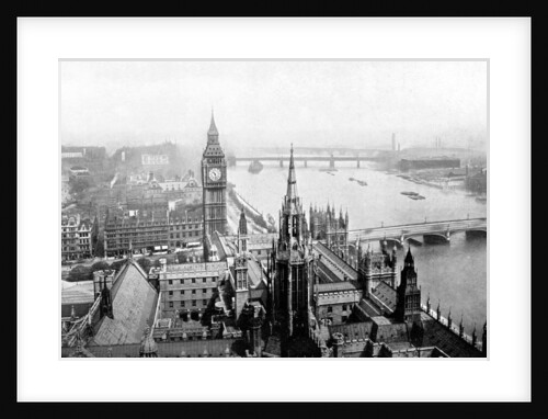 The Houses of Parliament, as seen from Victoria Tower, Westminster, London by Anonymous