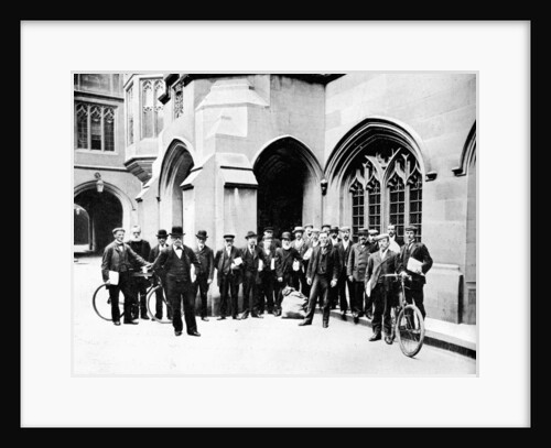 Group of Vote Office messengers, Houses of Parliament, Westminster, London by Anonymous