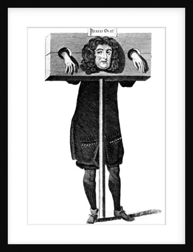 'Testis Ovat', Titus Oates in the pillory by Anonymous