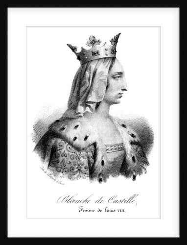 Blanche of Castile, wife of Louis VIII of France by Delpech