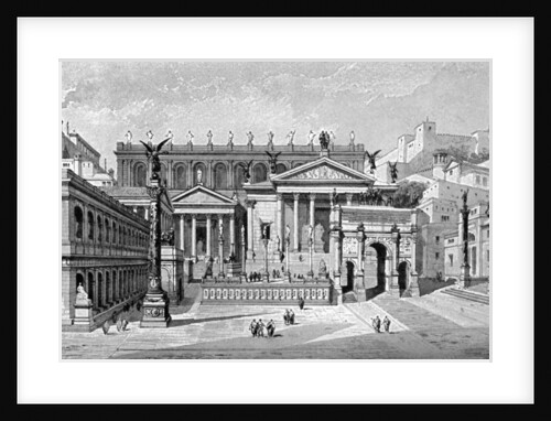 South and west sides of the Forum, Rome by C Hulsen