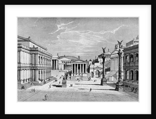 North and east sides of the Forum, Rome by C Hulsen