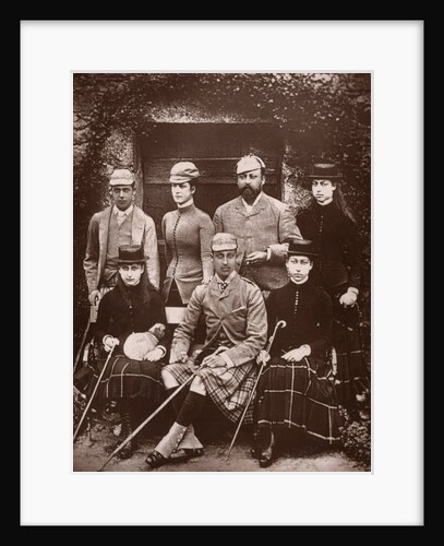 The Prince and Princess of Wales in shooting dress by Russell & Sons