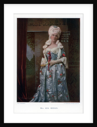 Ada Rehan, American actress by Mendelssohn