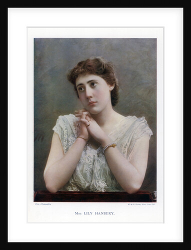 Lily Hanbury, English stage actress by W&D Downey