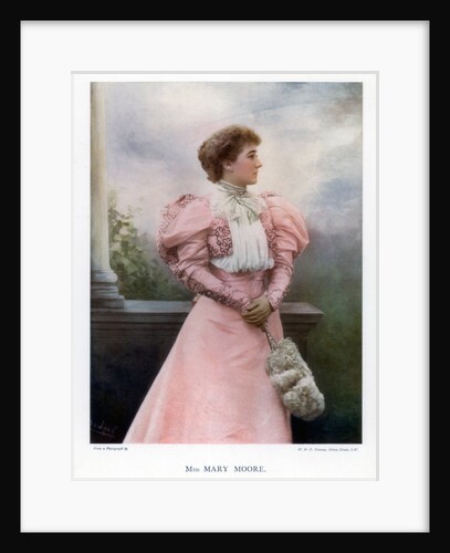 Mary Moore, English actress and theatre manager by W&D Downey