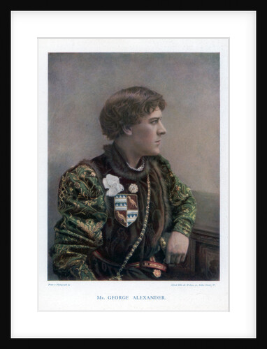 Sir George Alexander, English actor and theatre manager by Ellis & Walery