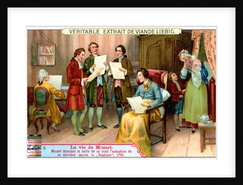 The dying Mozart listening to the performance of his Requiem by Anonymous