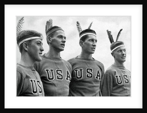 Part of the American gold medal-winning rowing eight, Berlin Olympics by Anonymous
