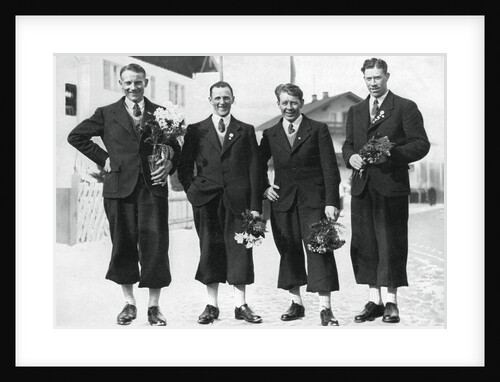 Swedish cross-country ski team, Winter Olympic Games, Garmisch-Partenkirchen, Germany by Anonymous