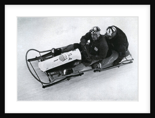 American two man bobsleigh team, German winter olympic games by Anonymous