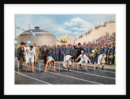 100 metres sprint race at the Olympic Games, Athens by Anonymous