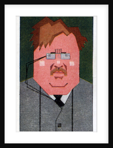 GK Chesterton, British poet, novelist and critic by Alick P F Ritchie