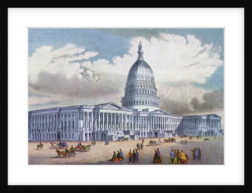 Washington, United States Capitol by Currier and Ives