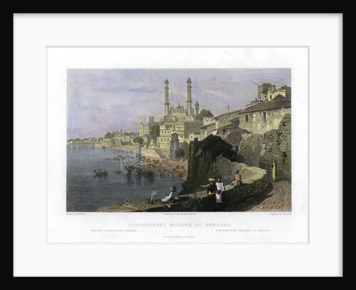 Aurangzeb's Mosque at Benares, India by W Cook