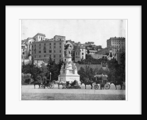 Statue of Columbus, Genoa, Italy by John L Stoddard