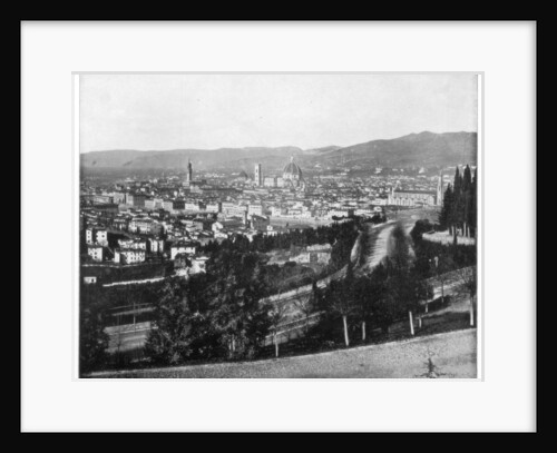 Panorama of Florence, Italy by John L Stoddard