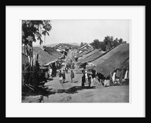 Village near Calcutta, India by John L Stoddard