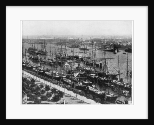 Hamburg harbour, Germany by John L Stoddard