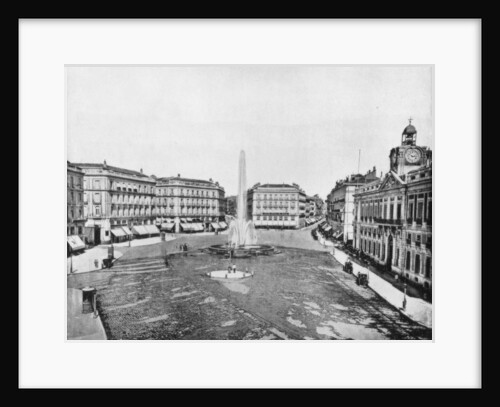 Puerta Del Sol, Madrid, Spain by John L Stoddard