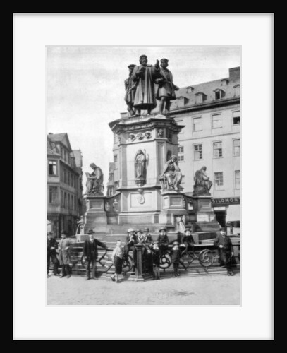 The Gutenberg Monument, Frankfurt, Germany by John L Stoddard