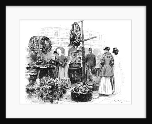 The Flower Market by Wilhelm Gause