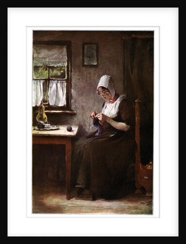 Knitting fisherwoman by Hobbe Smith