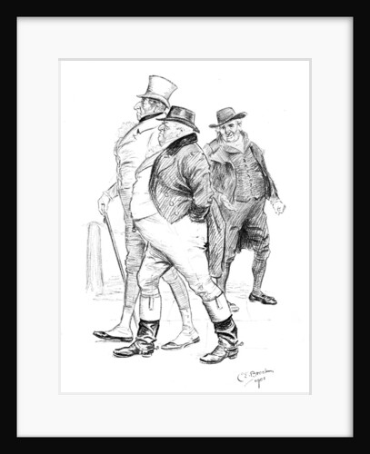 Men in 19th-century dress by Charles Edmond Brock
