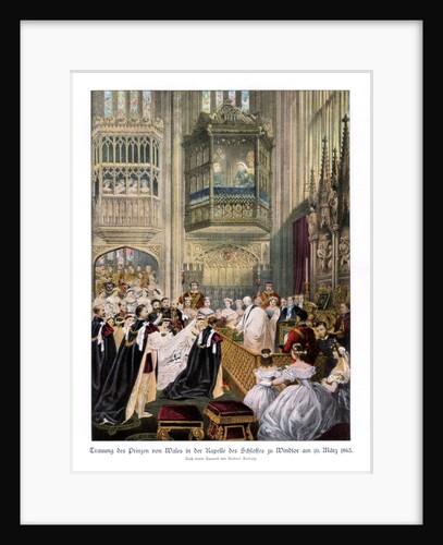 Princess Alexandra's and Prince Edward's wedding, St Georges Chapel at Windsor by Robert Dudley