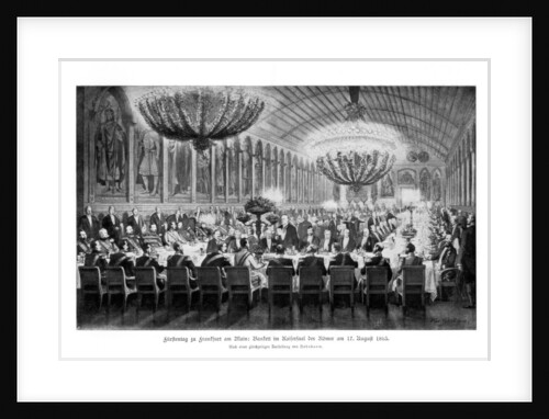 Banquet in the Emperor's Hall, Römer, Frankfurt by Anonymous