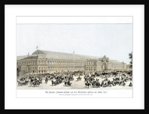 Exterior of the Palace of Industry, Exposition Universelle, Paris by Benoist