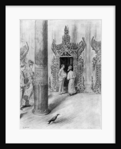 The Prince and Princess of Wales in King Theebaw's palace, Mandalay, Burma by Samuel Begg