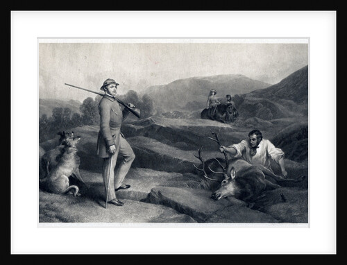 Prince Albert stag hunting by Edwin Henry Landseer
