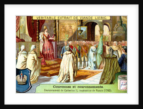 The Crowning of Catherine II, Empress of Russia in 1762 by Anonymous