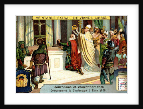 The Crowning of Charlemagne in Rome 800 by Anonymous