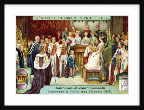 The Crowning of Victoria, Queen of England in 1837 by Anonymous