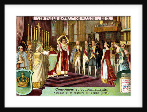 Napoleon I crowns himself King of Italy in 1805 by Anonymous