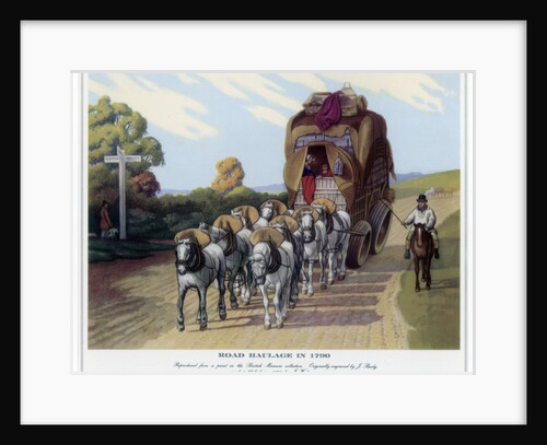 Road Haulage in 1790 by J Baily