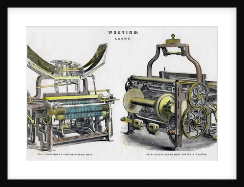 Weaving looms by Anonymous